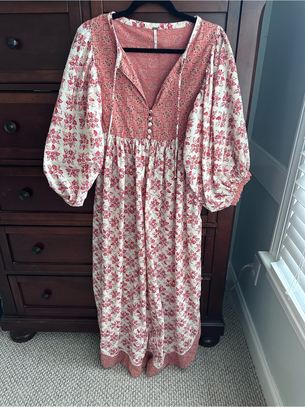 Free People Hazy Maisy floral print maxi dress size XS (runs large) - Picture 5 of 10